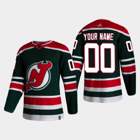 Camisola New Jersey Devils Personalizado 2020-21 Reverse Retro Authentic - Homem